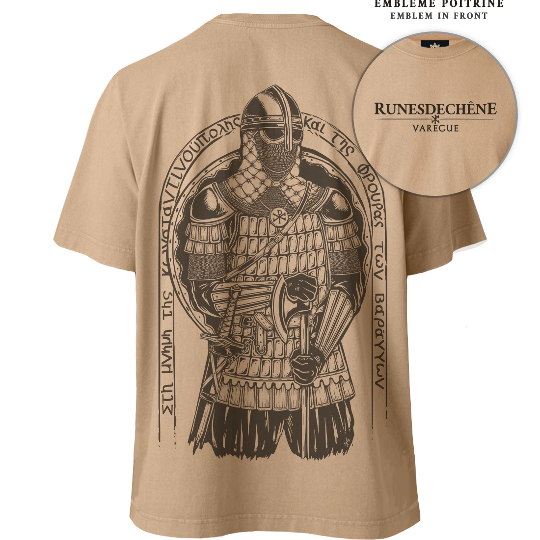 Varegue | Lourd T-shirt unisexe Recto/Verso