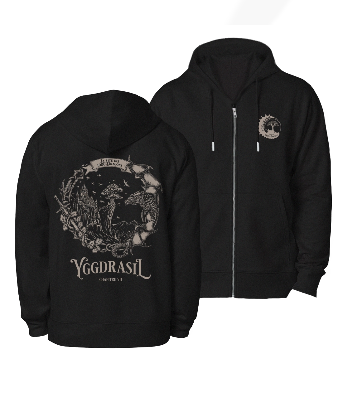 1000 dragons | Veste zippée