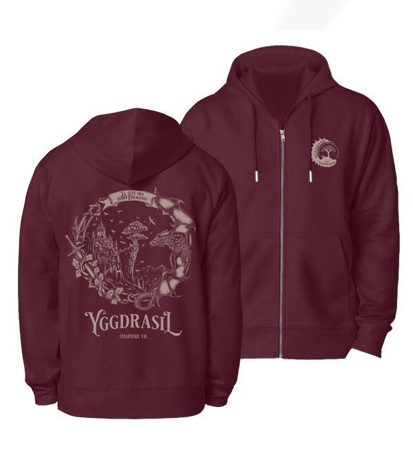 La cité des 1000 dragons | Veste zippée officielle Yggdrasil 2026