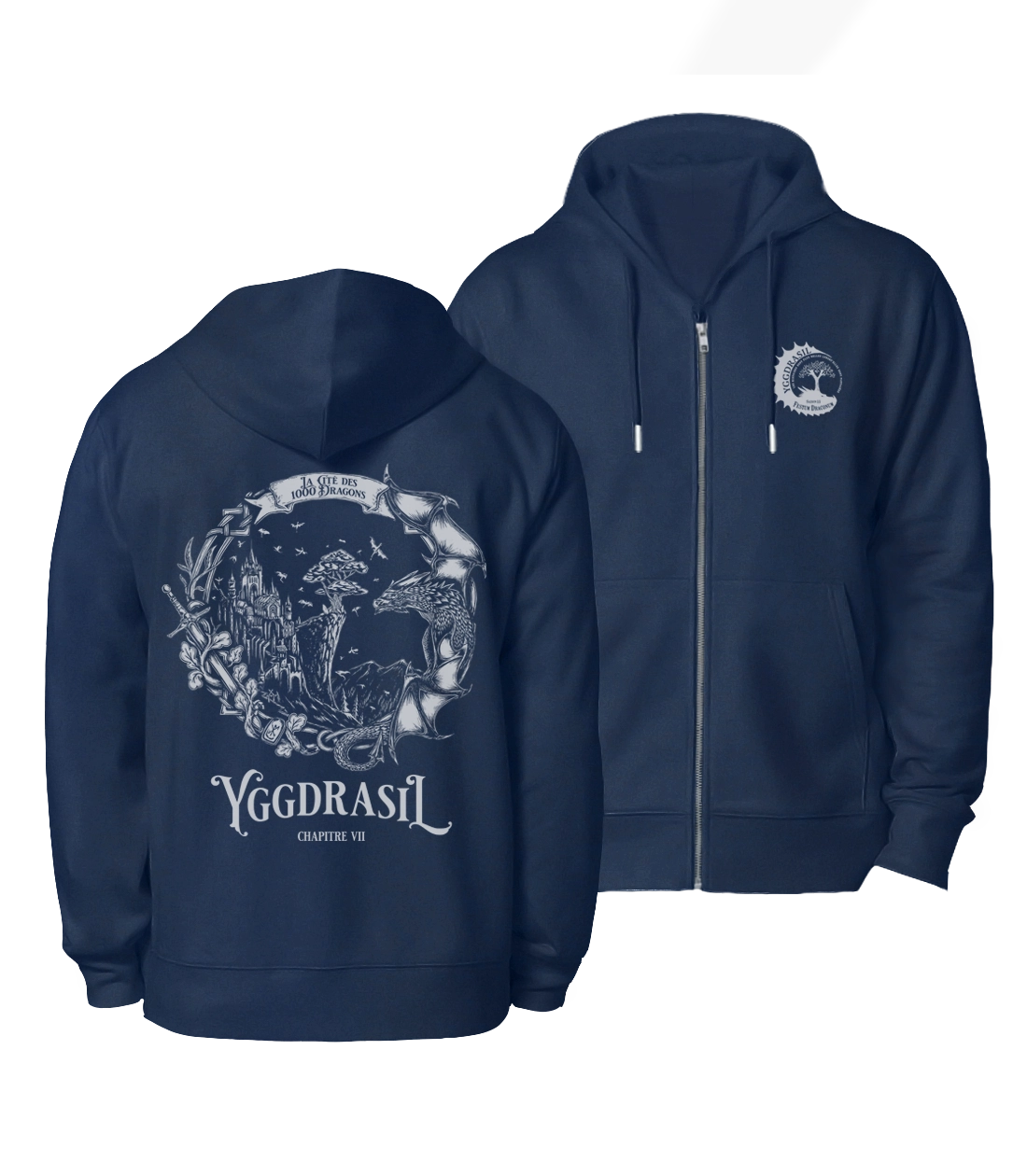 La cité des 1000 dragons | Veste zippée officielle Yggdrasil 2026