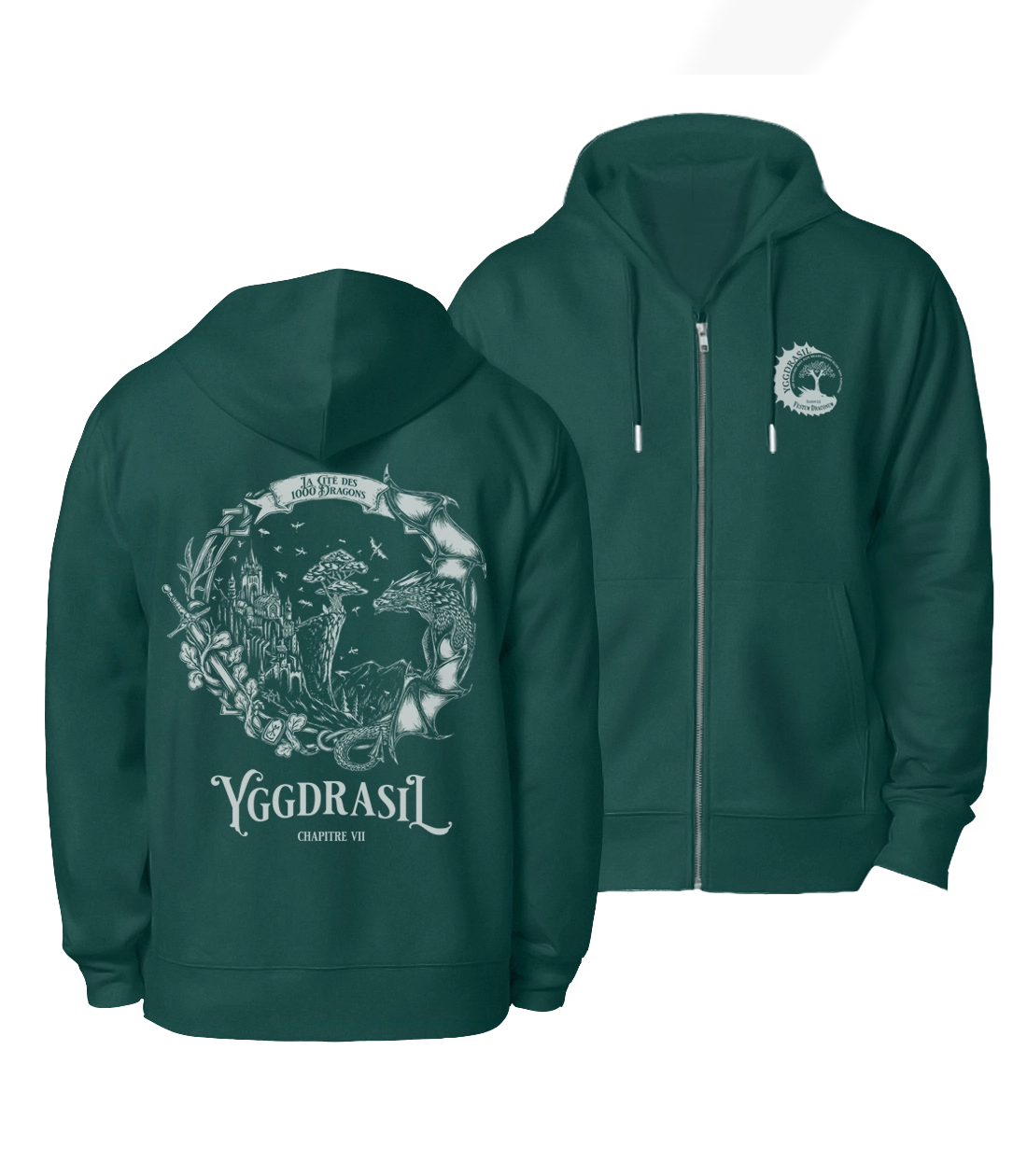 1000 dragons | Veste zippée (bénévoles)