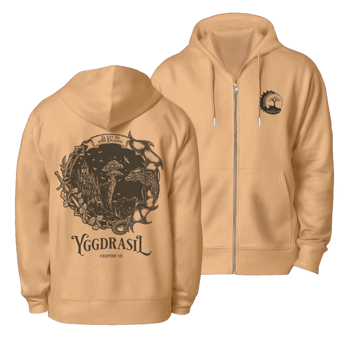 1000 dragons | Veste zippée (bénévoles)