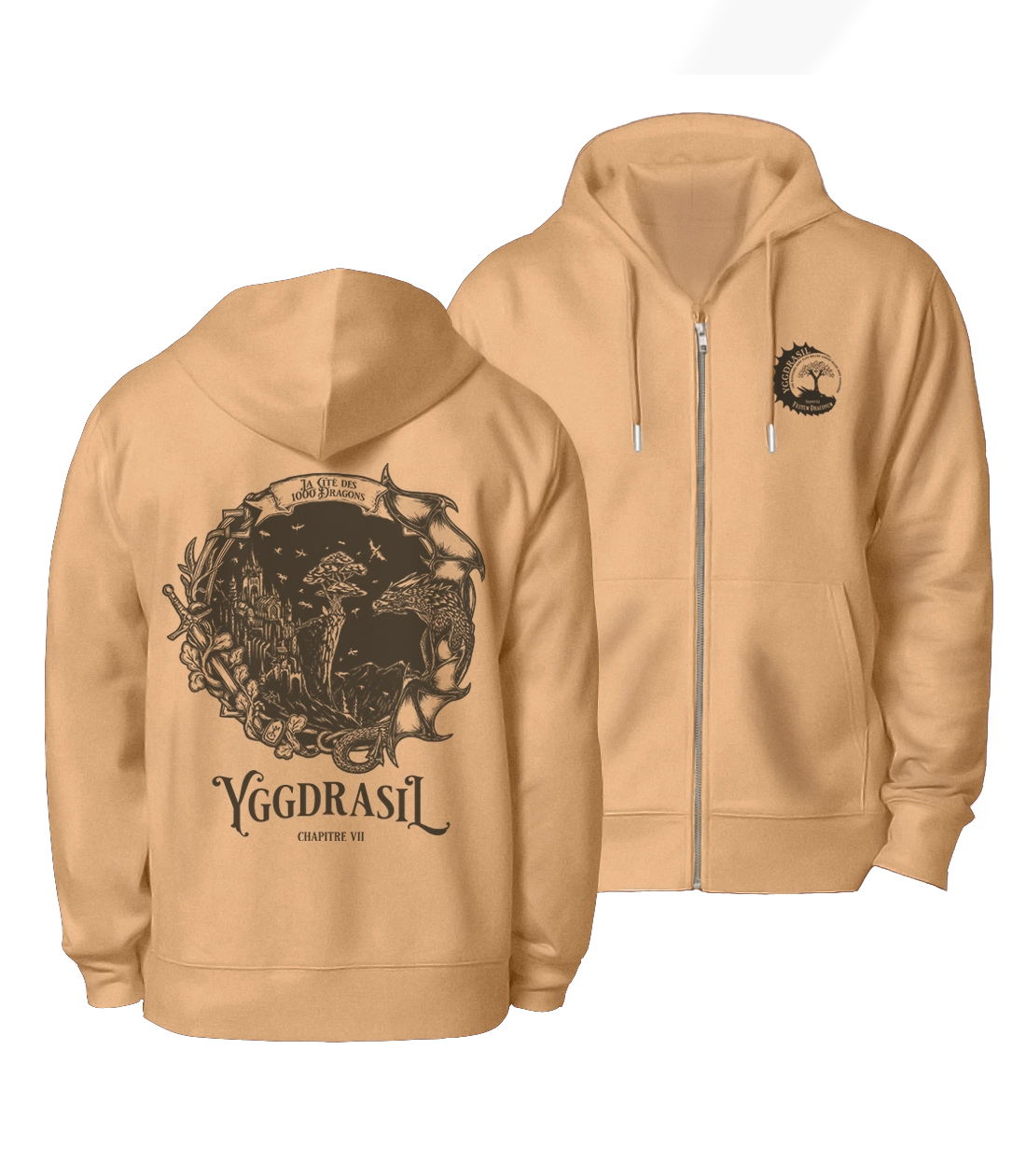 La cité des 1000 dragons | Veste zippée officielle Yggdrasil 2026