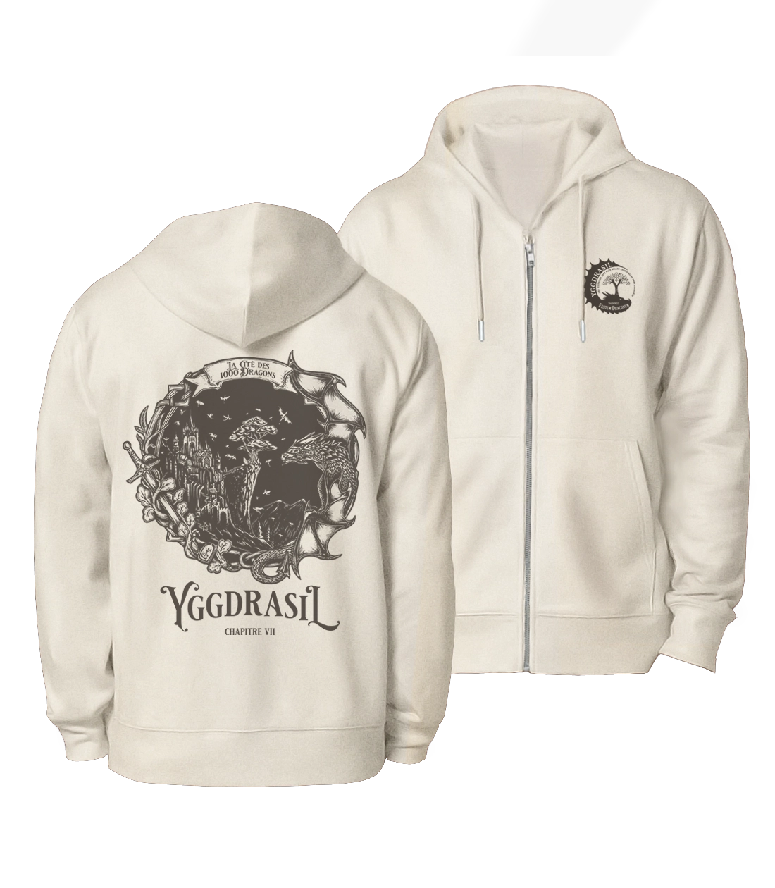 1000 dragons | Veste zippée (bénévoles)