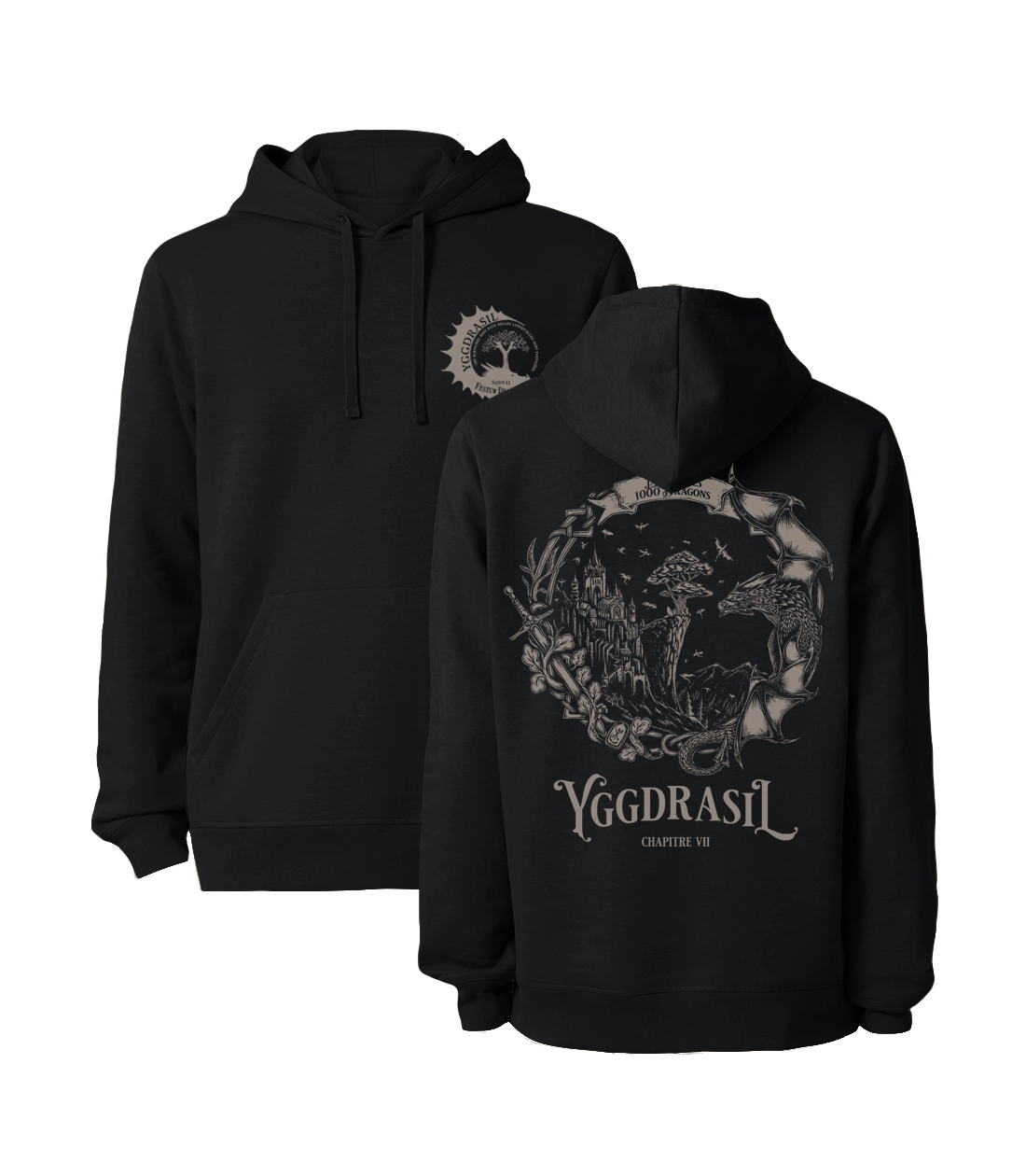 La cité des 1000 dragons | Sweatshirt à capuche