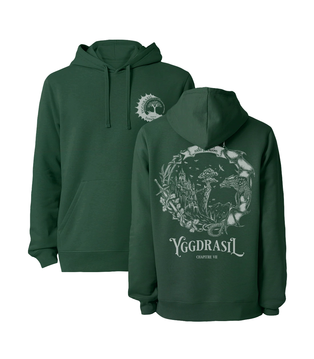 La cité des 1000 dragons | Sweatshirt à capuche