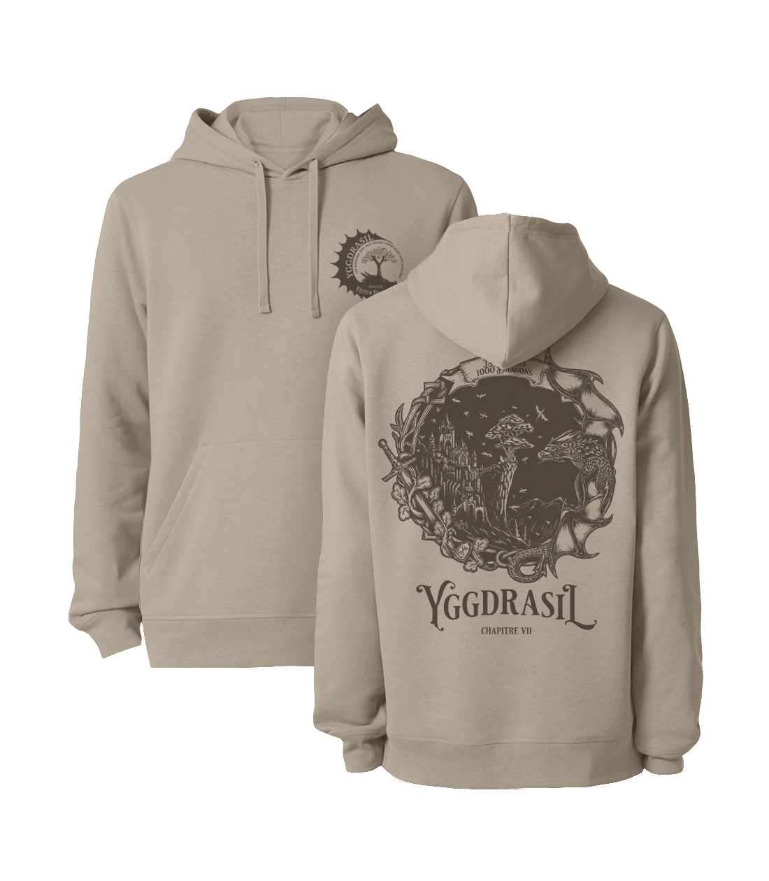 La cité des 1000 dragons | Sweatshirt à capuche (Bénévole)
