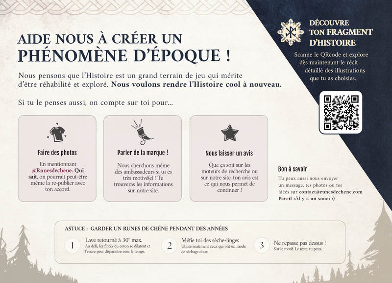 Carte de remerciement - Verso