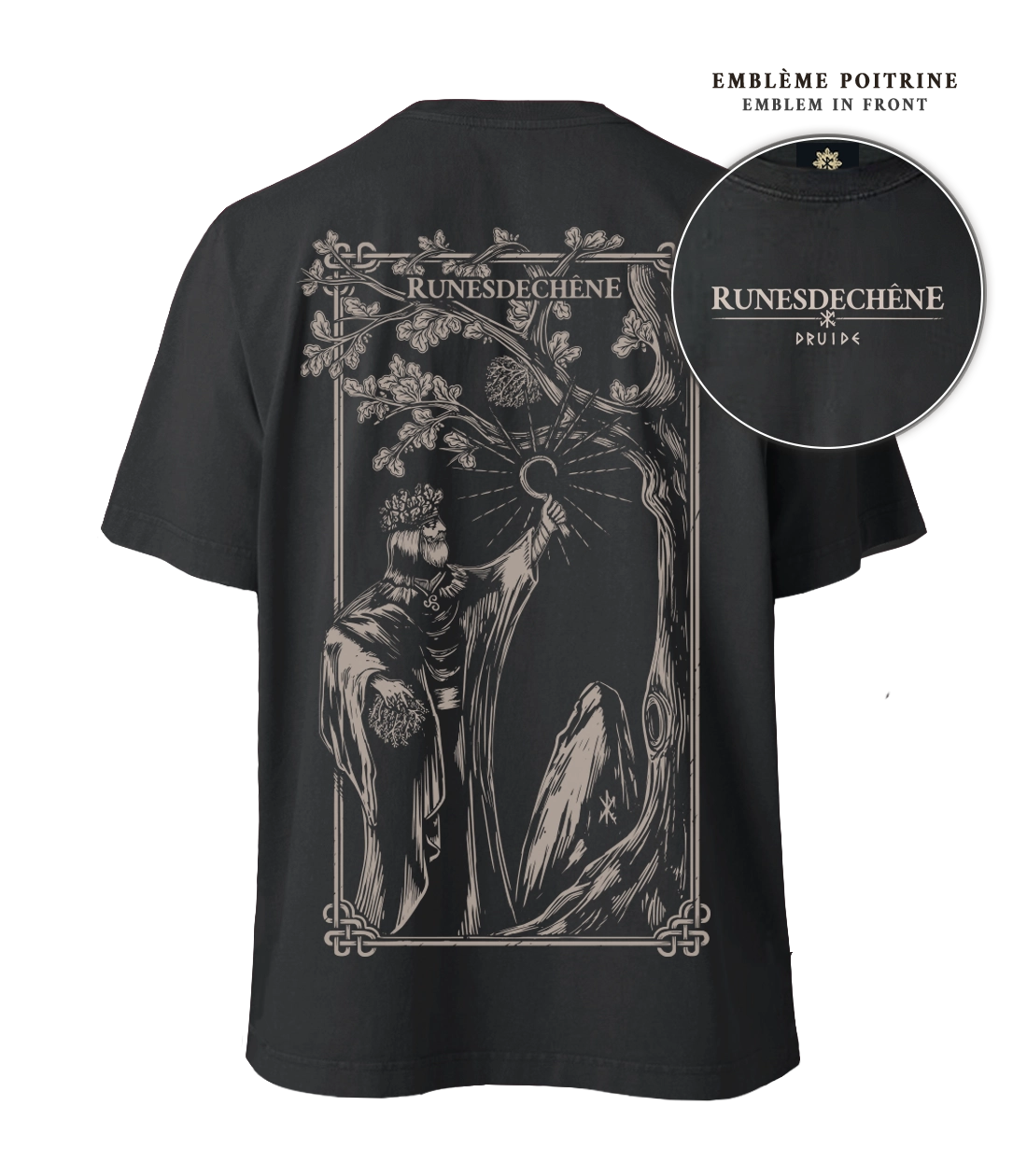Druide | T-shirt oversized Recto-Verso