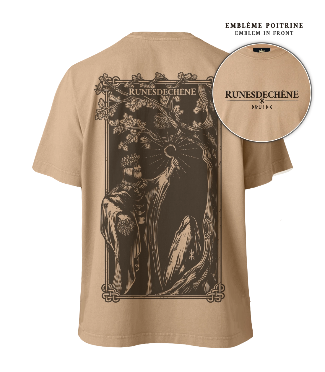 Druide | T-shirt oversized Recto-Verso