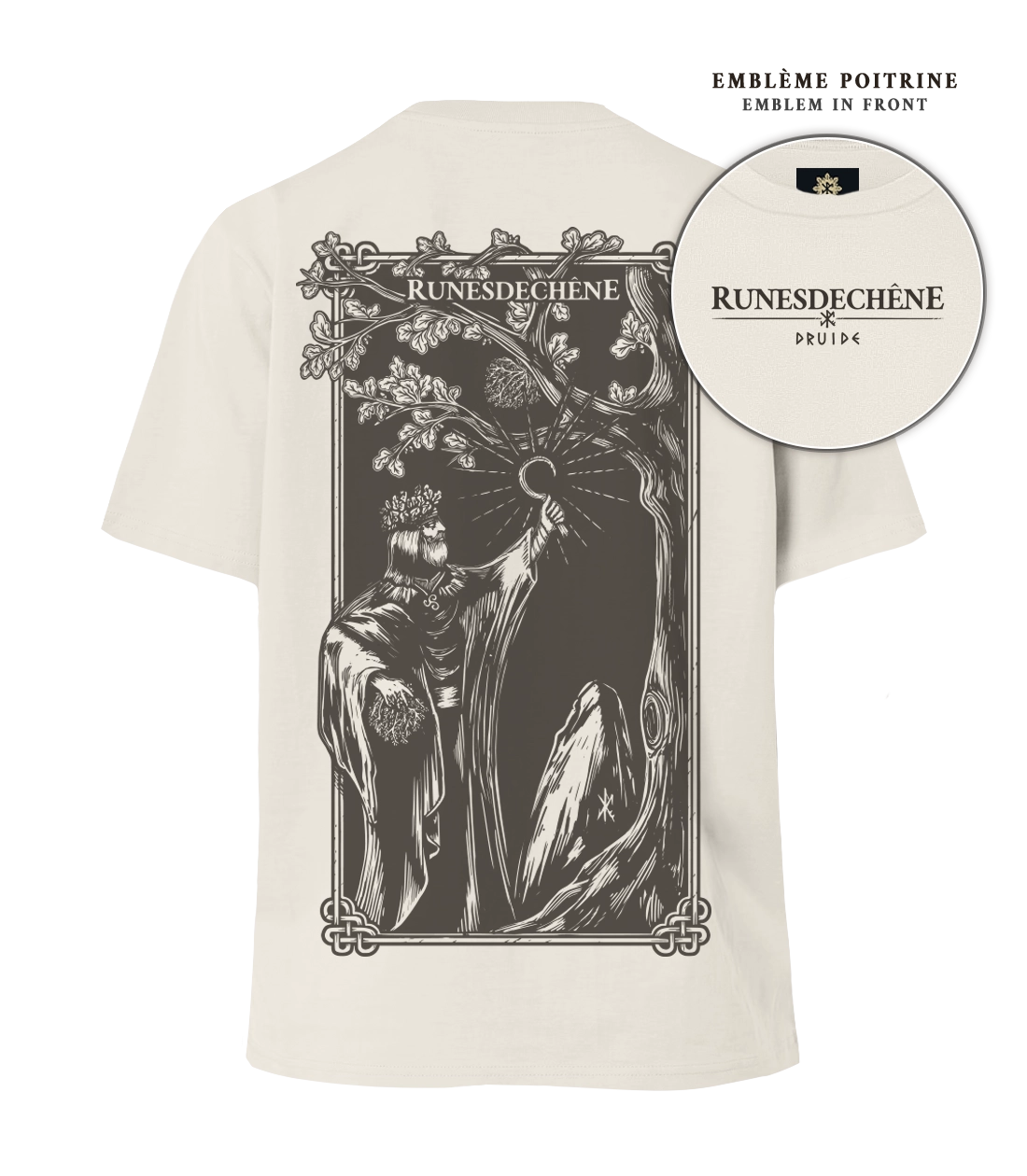 Druide | T-shirt oversized Recto-Verso