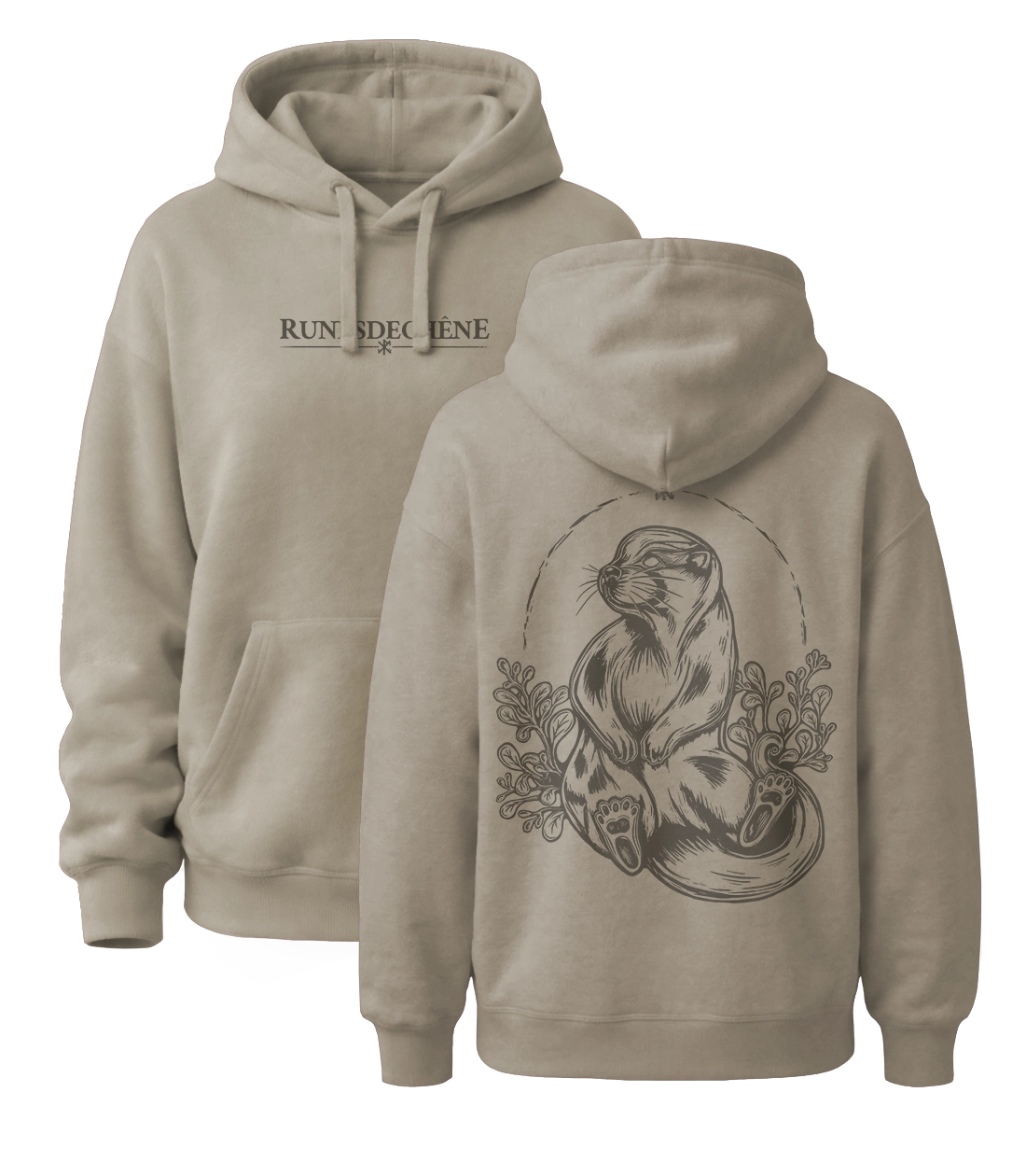 L'esprit de la loutre | Sweatshirt à capuche