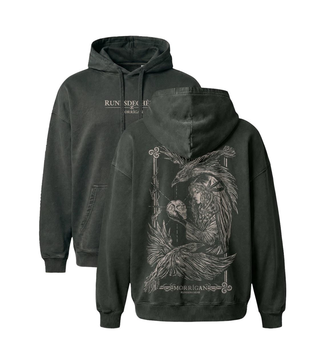 Morrigan's Runes Morrigan | Sweatshirt Premium Oversized – Runes de Chêne
