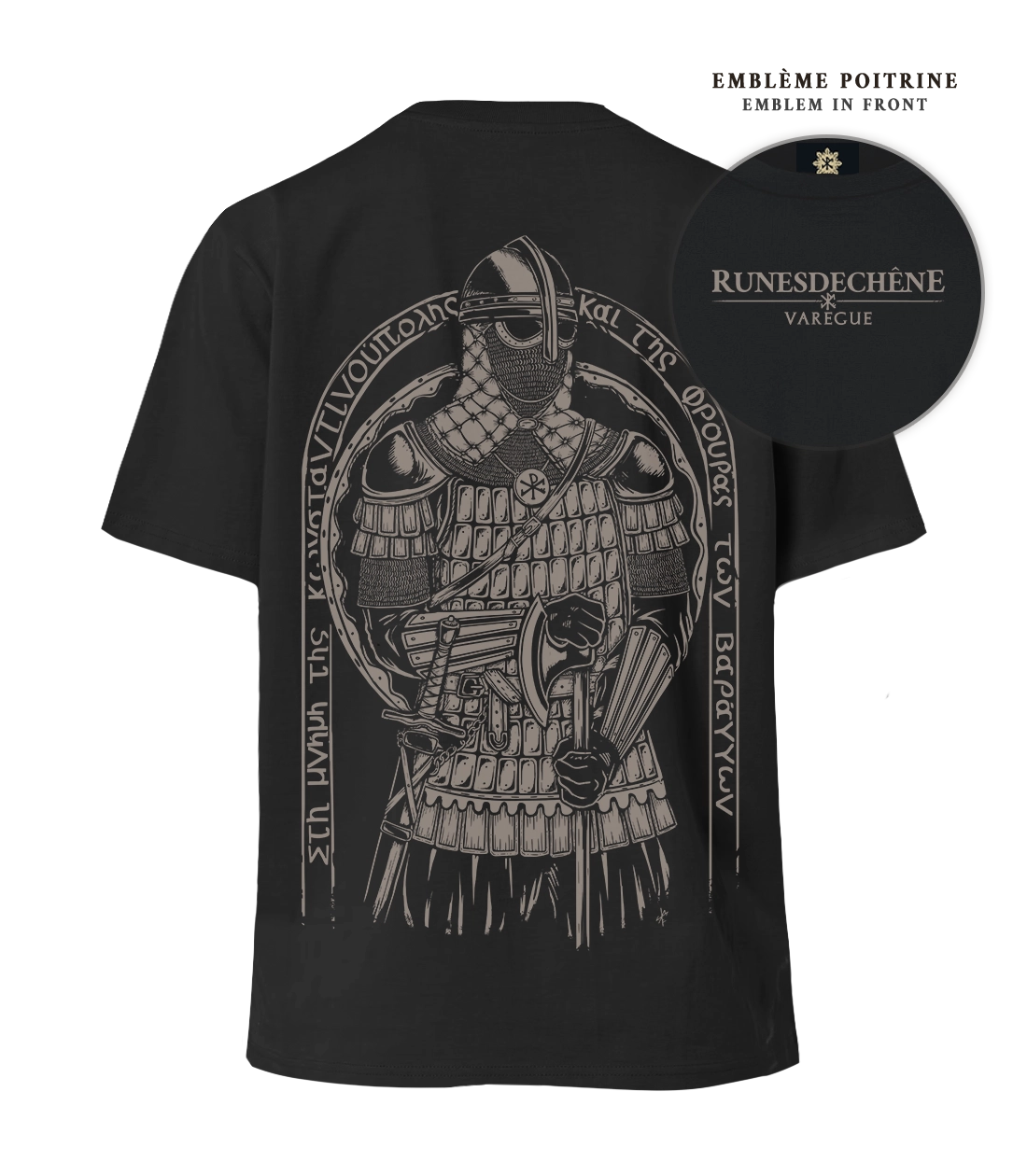 Varegue | Lourd T-shirt unisexe Recto/Verso