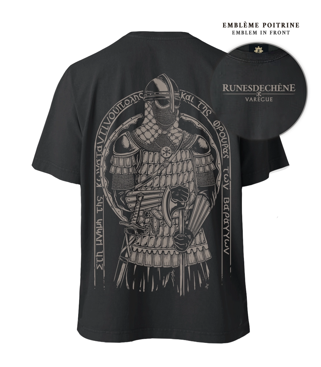 Varegue | Lourd T-shirt unisexe Recto/Verso