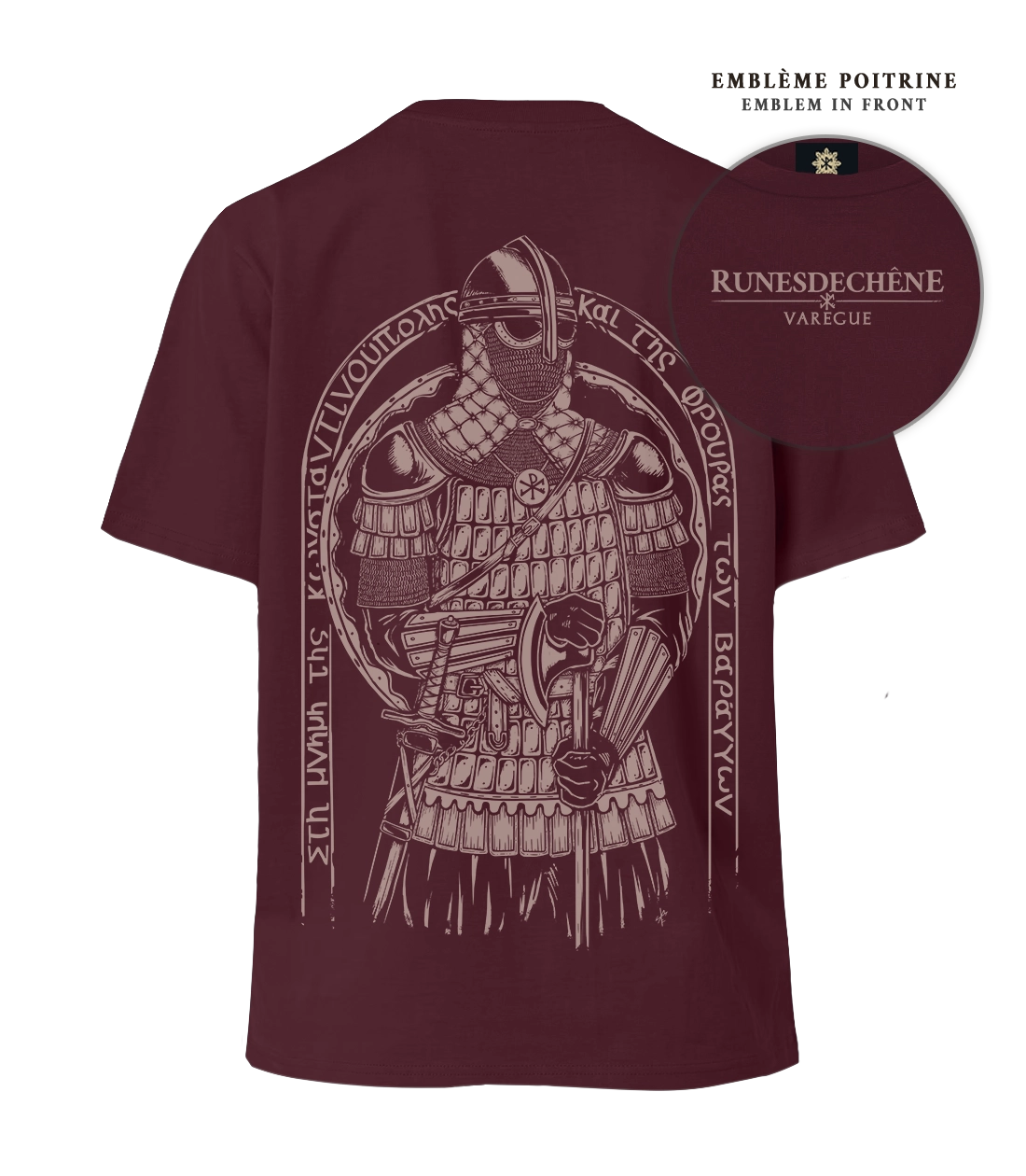 Varegue | Lourd T-shirt unisexe Recto/Verso