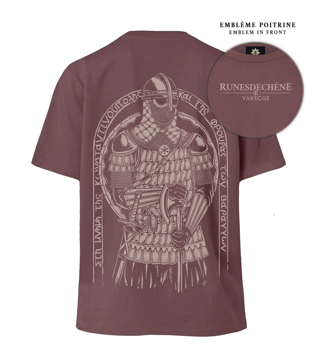Varegue | Lourd T-shirt unisexe Recto/Verso