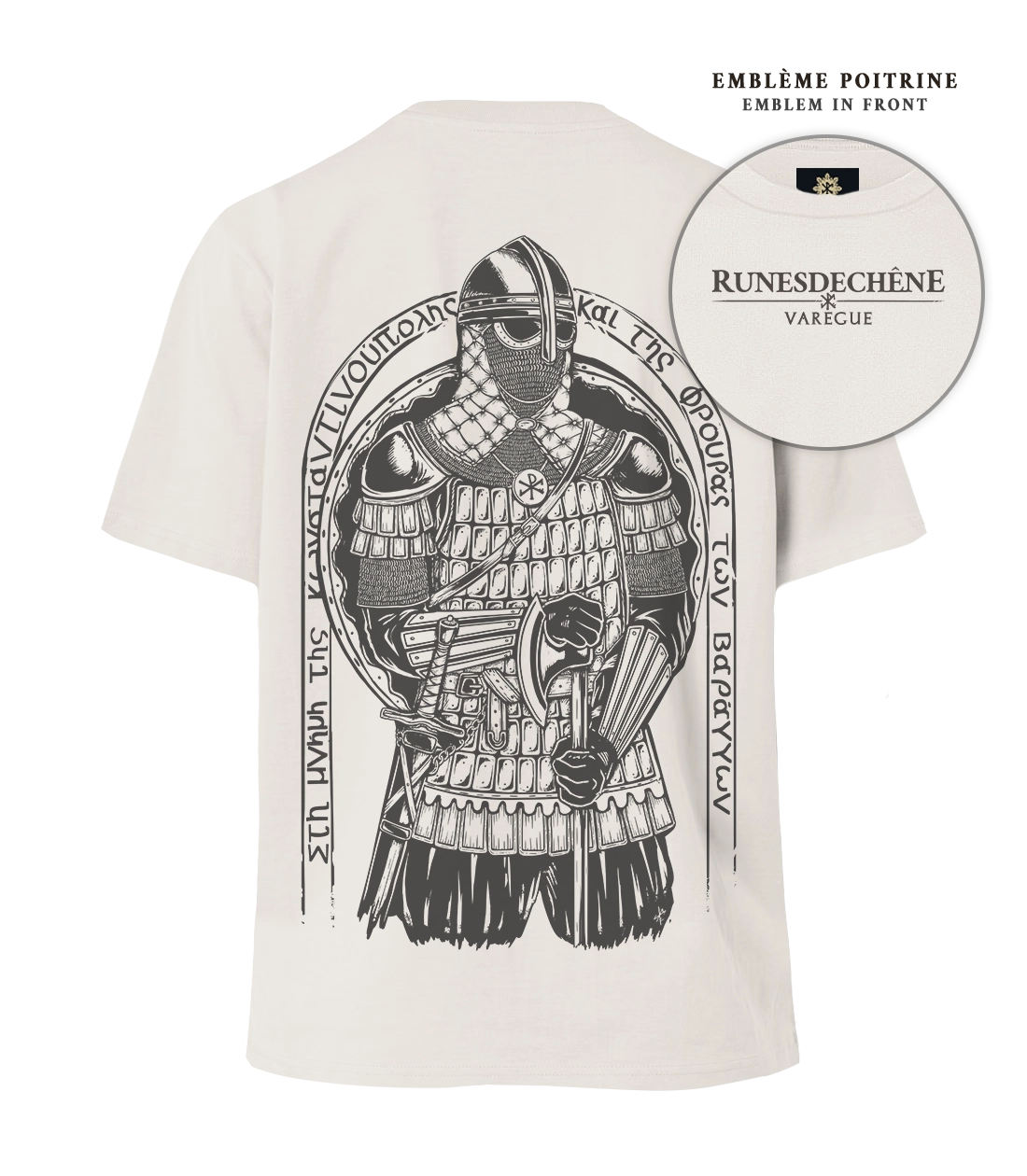 Varegue | Lourd T-shirt unisexe Recto/Verso