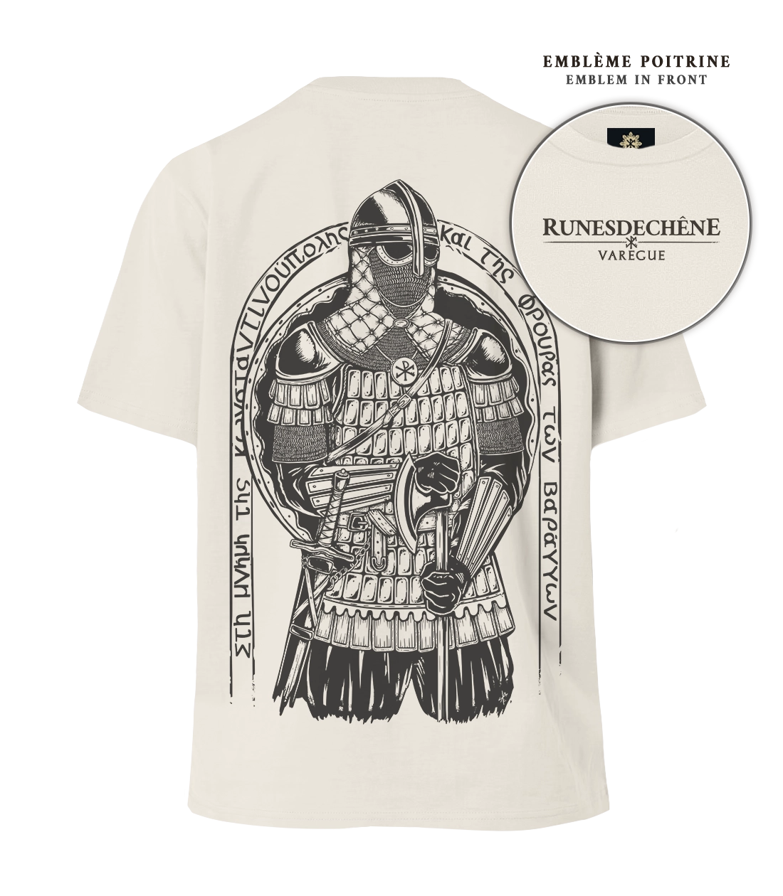 Varegue | Lourd T-shirt unisexe Recto/Verso
