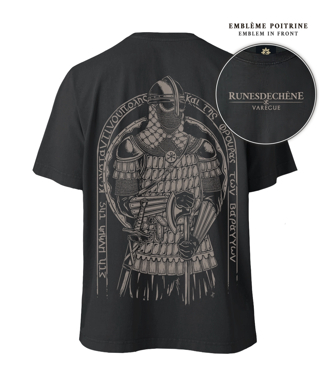 Varegue | Lourd T-shirt unisexe Recto/Verso