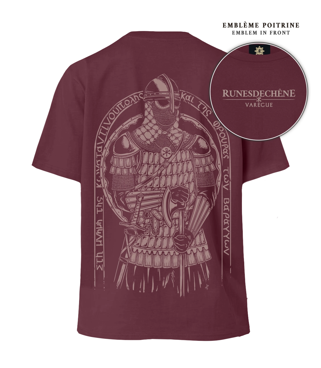 Varegue | Lourd T-shirt unisexe Recto/Verso