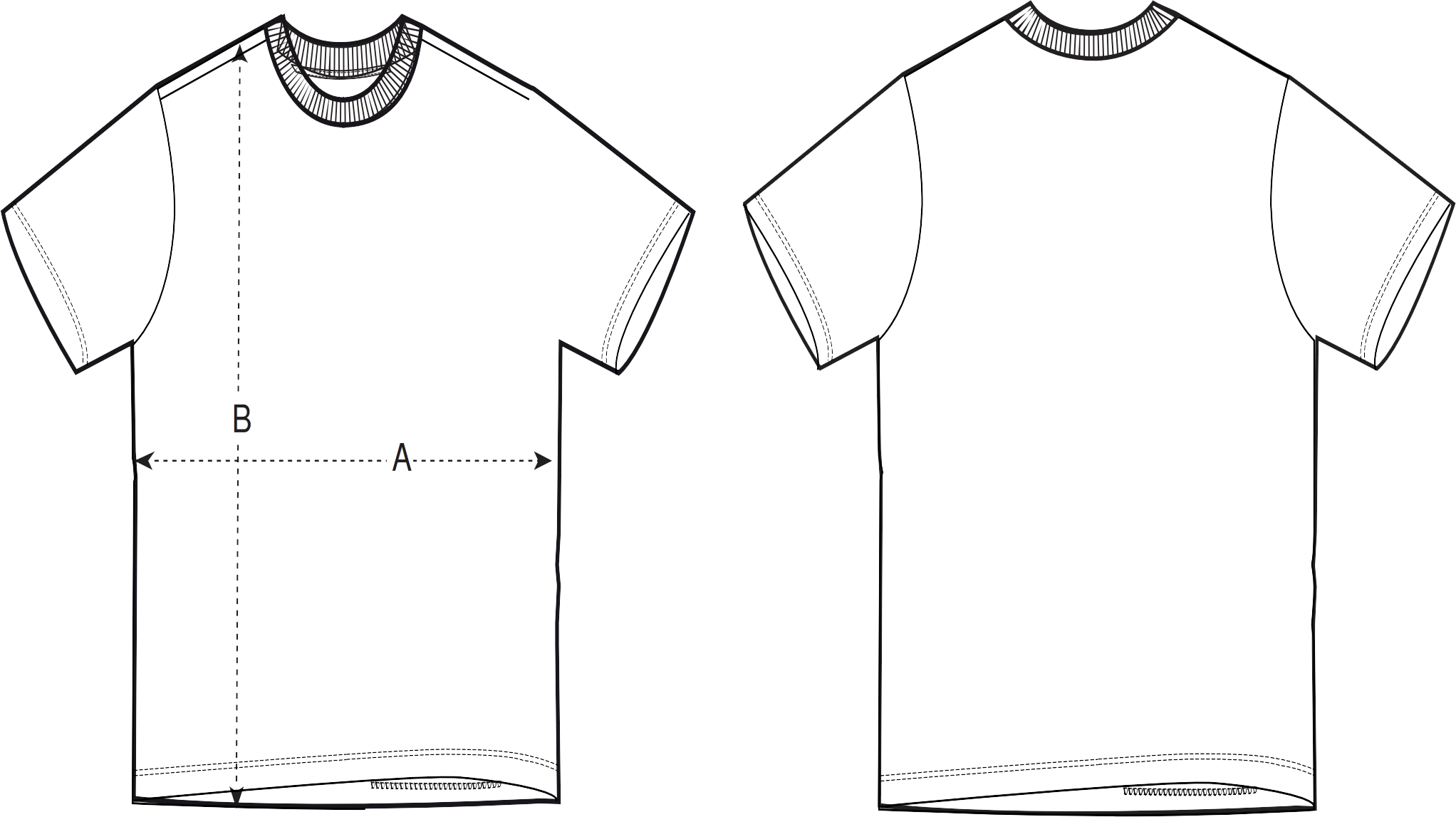 Guide des tailles t-shirt